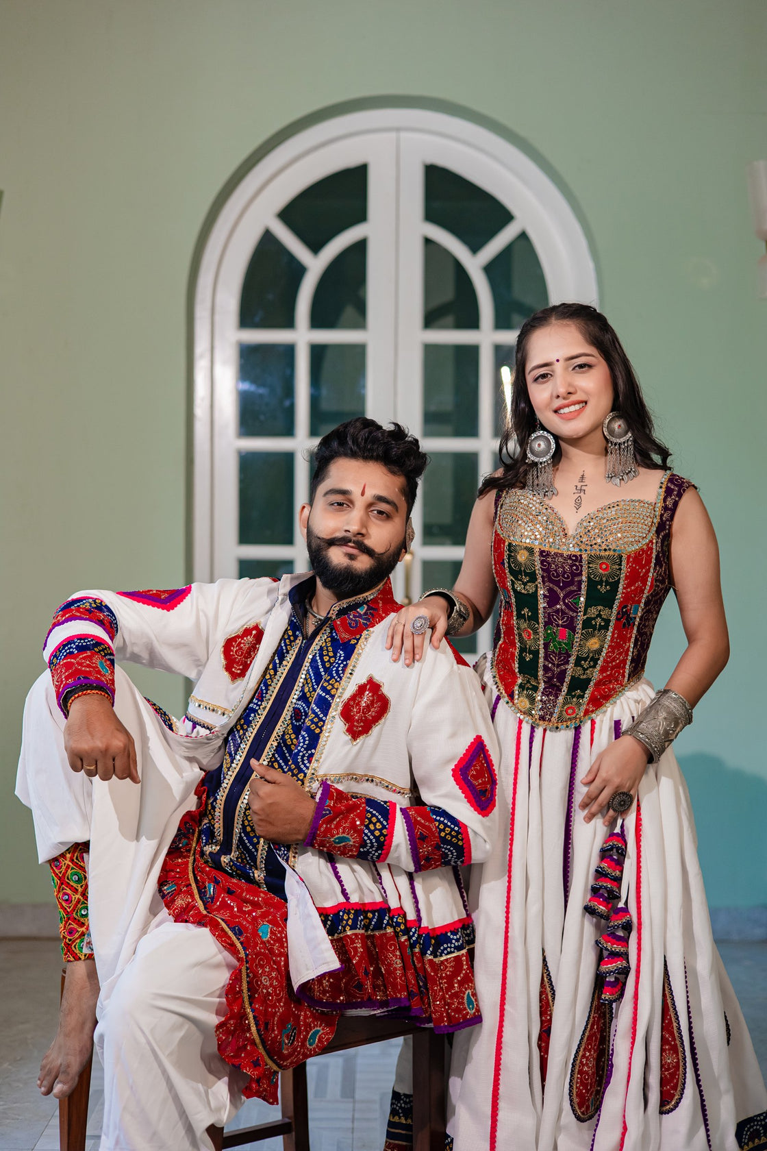 Ivory White Couple Set