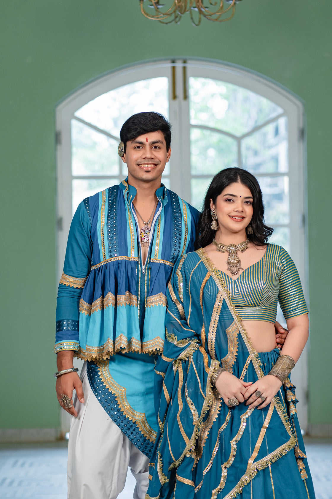 Teal Tara Couple Set