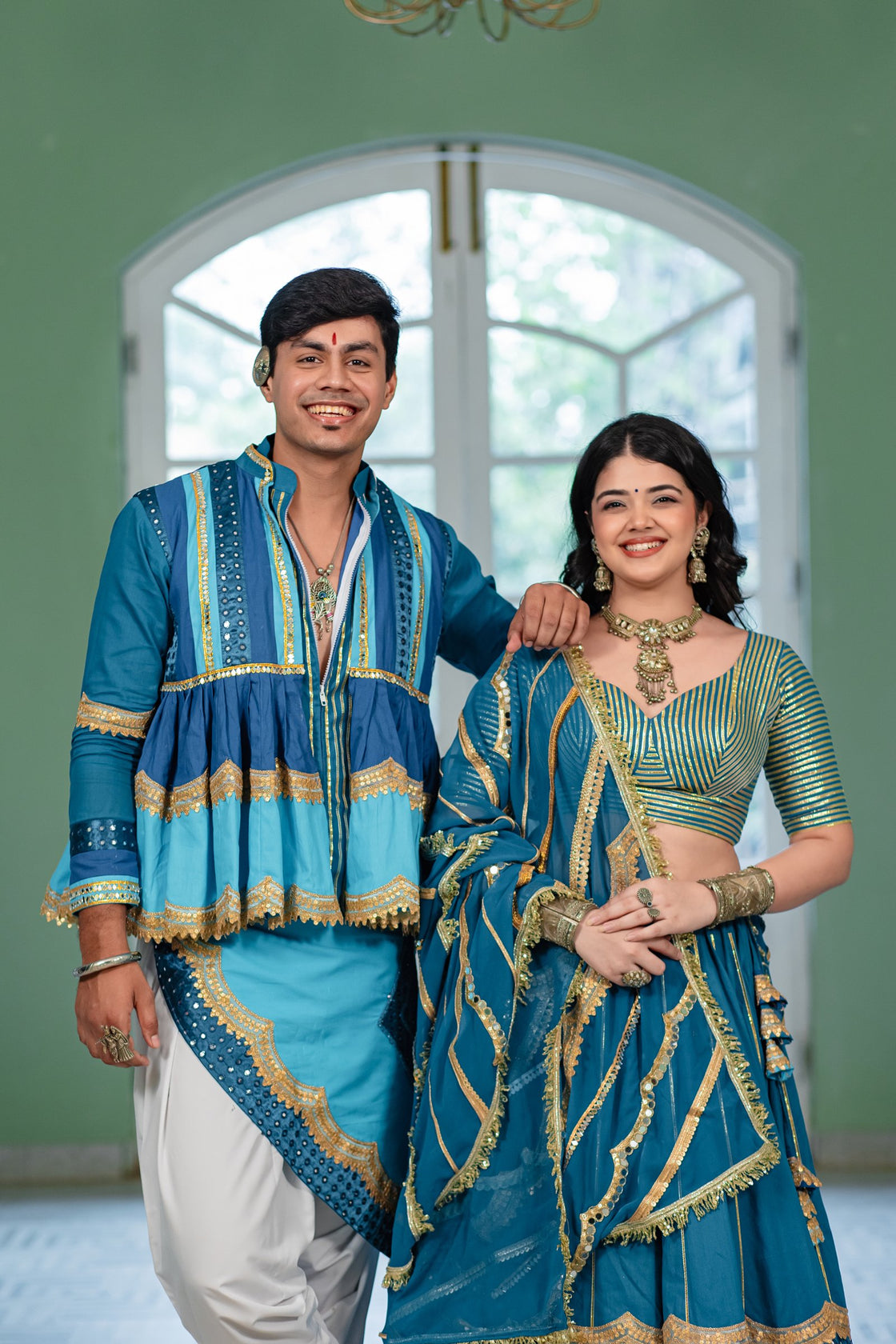 Teal Tara Couple Set