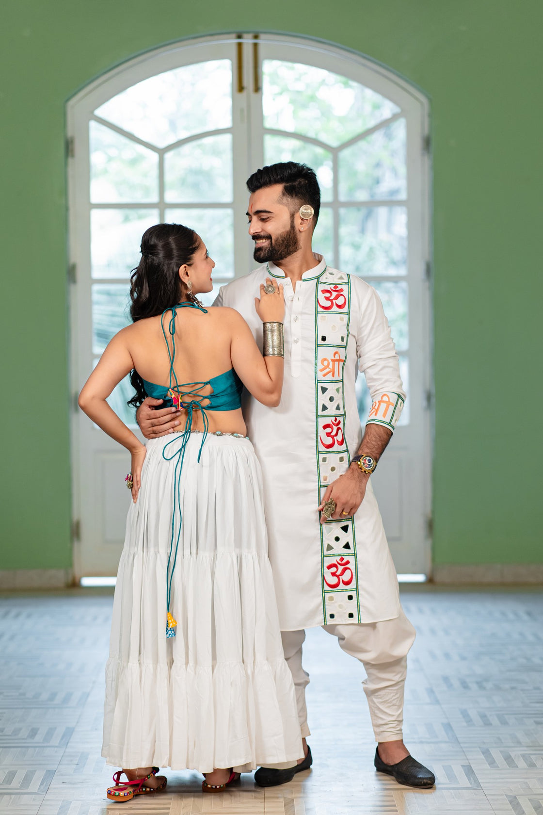 White Couple Set