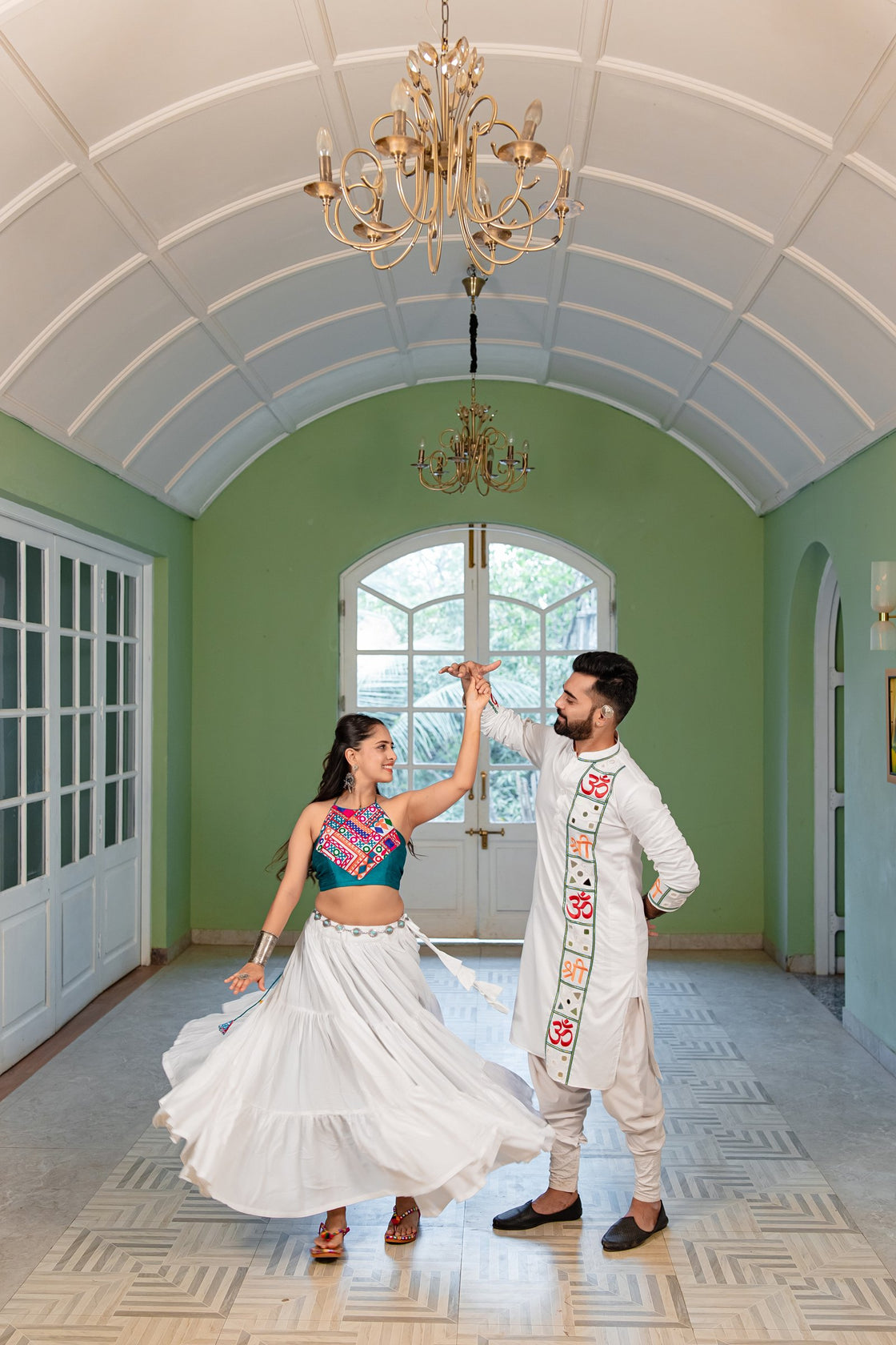 White Couple Set