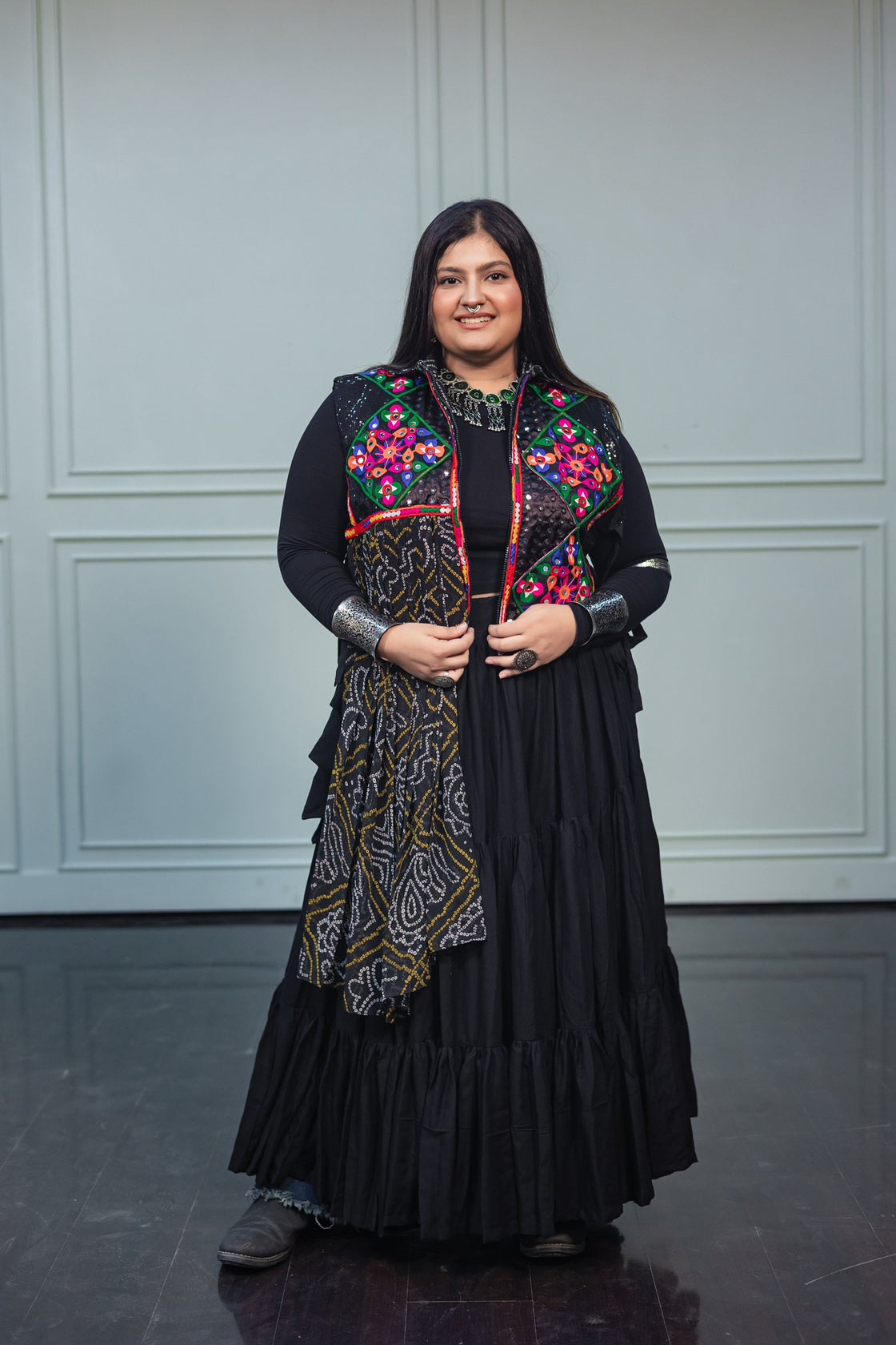 Bandhani Bib Jacket