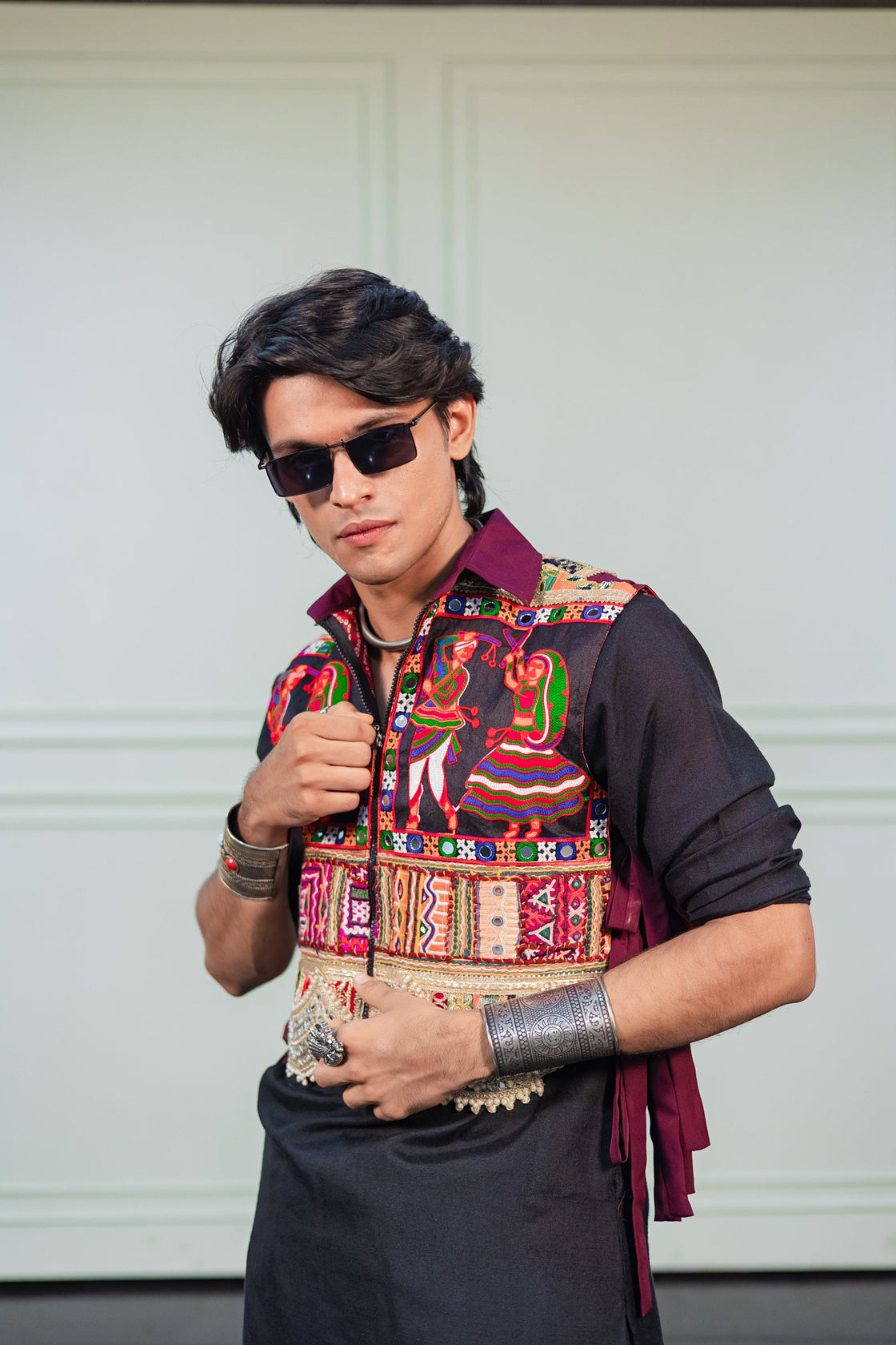 Maroon Bib Jacket