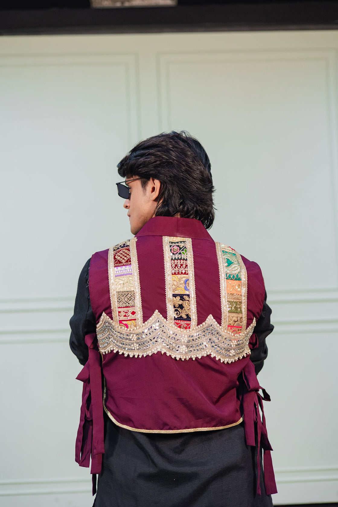 Maroon Bib Jacket