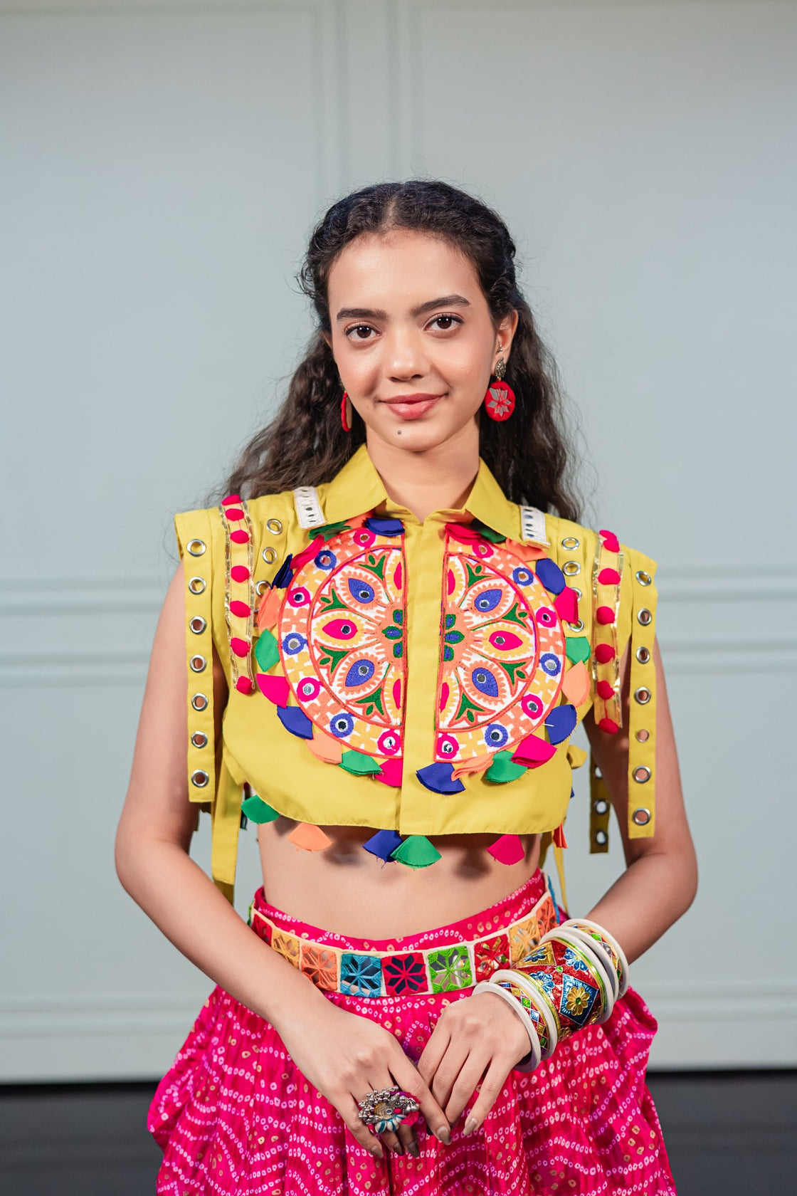 Vibrant Yellow Bib Jacket