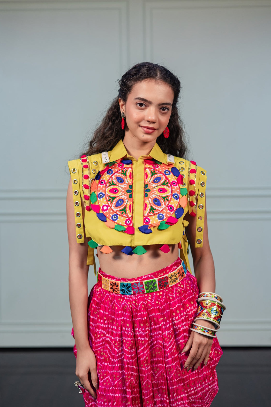Vibrant Yellow Bib Jacket