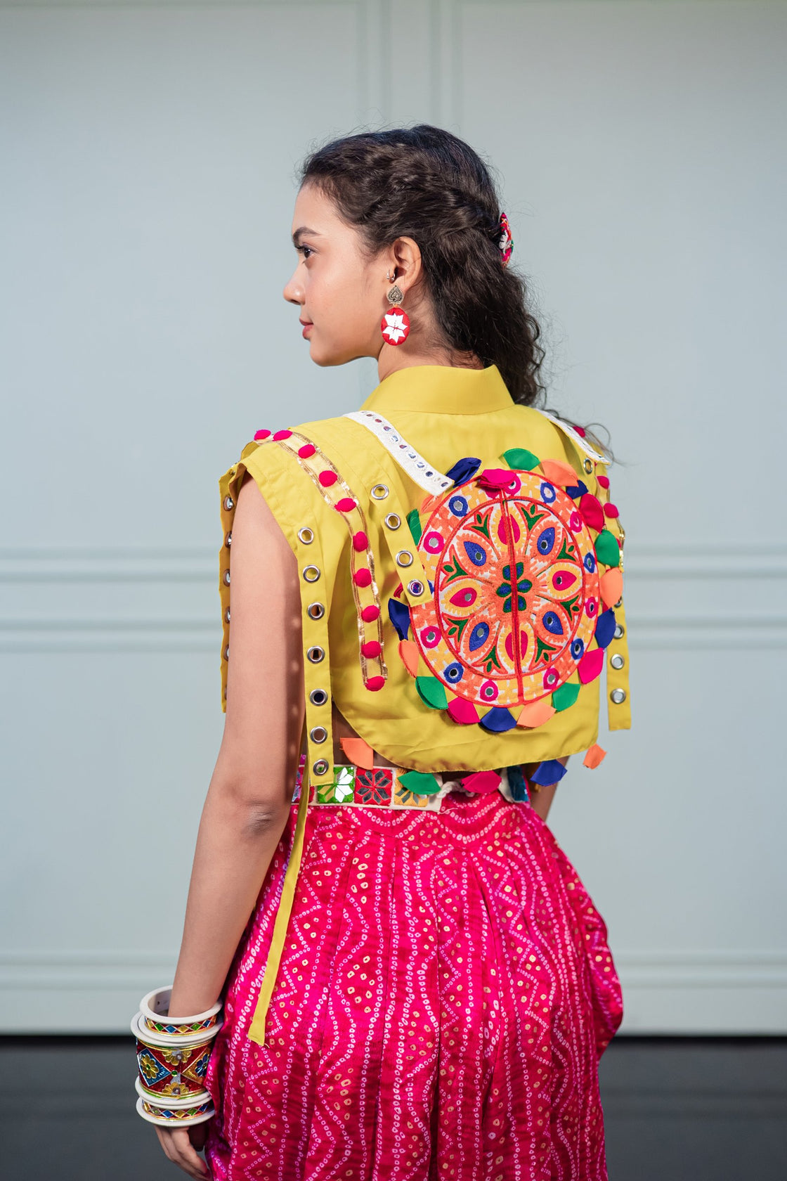 Vibrant Yellow Bib Jacket