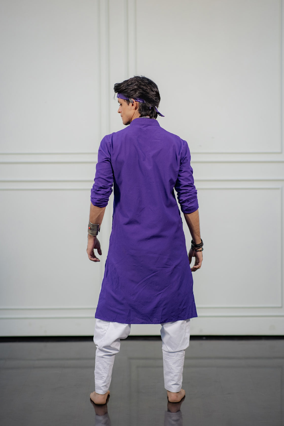 Purple Bloom kurta