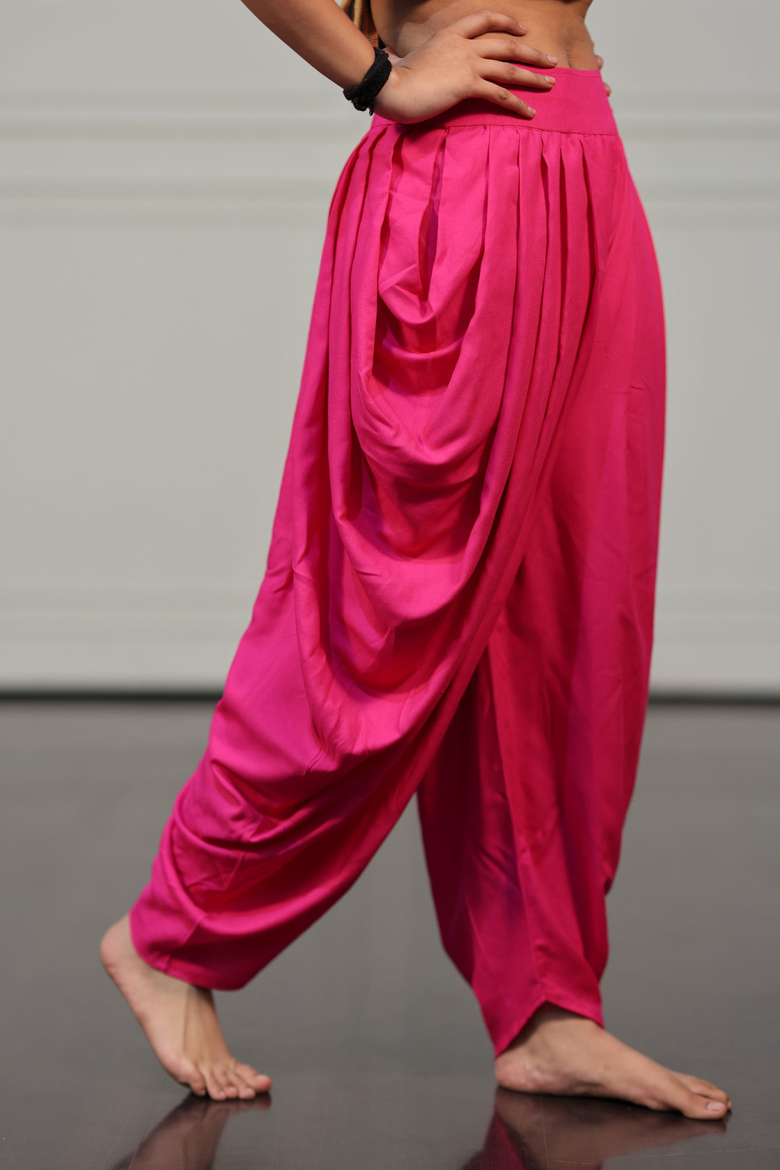 Pink Fusion Dhoti