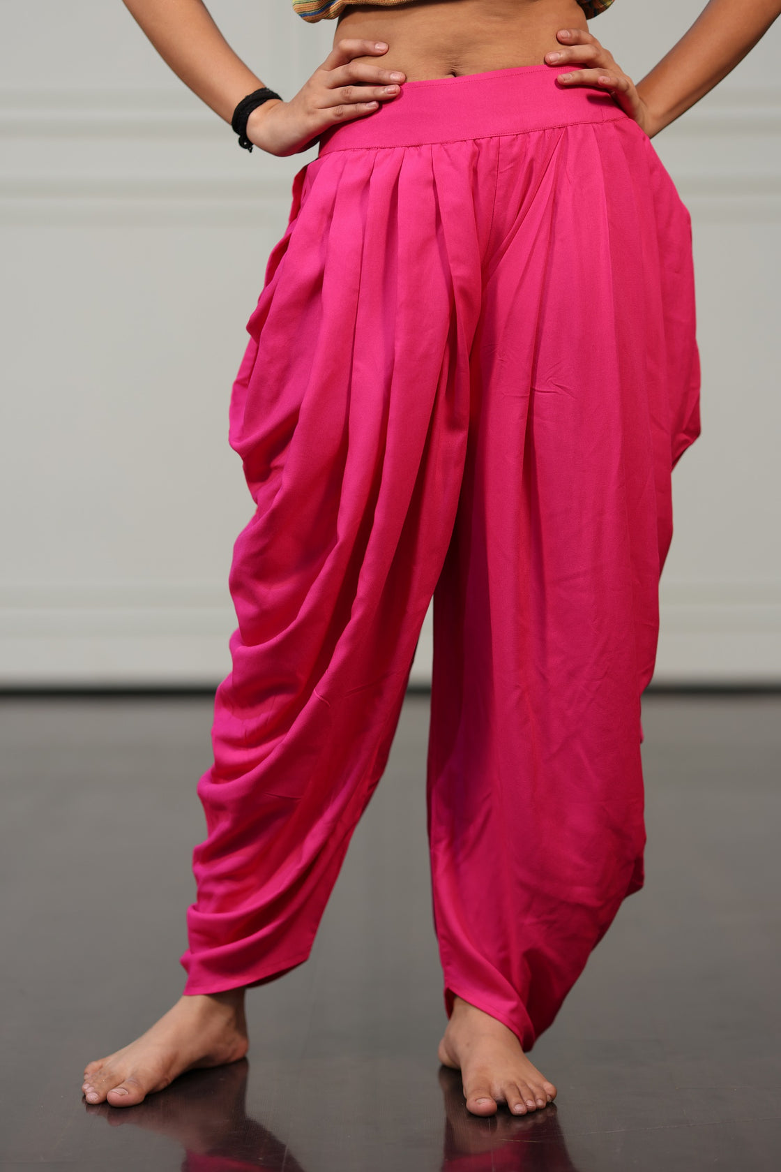 Pink Fusion Dhoti